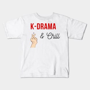 Kdrama and chill Kids T-Shirt